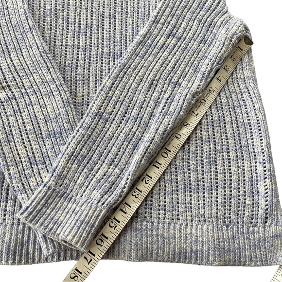 Talbots 100% Cotton Loose Knit Sweater Purple Size Large - Picture 7 of 10